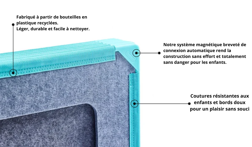 Jeu de Construction Magnétique Créatif BabyMontessori™ – Apprentissage & Imagination pour Enfants